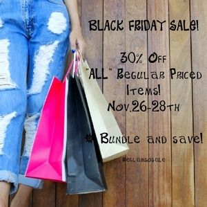 30% Off Regular Priced Items!